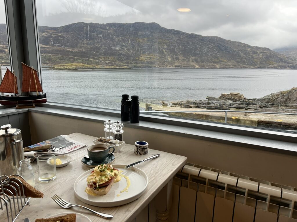 Breakfast views over Kylesku