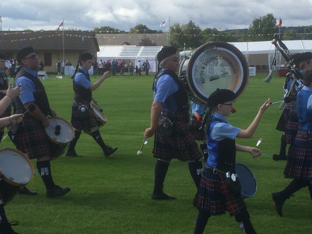 Pipe Band drum section