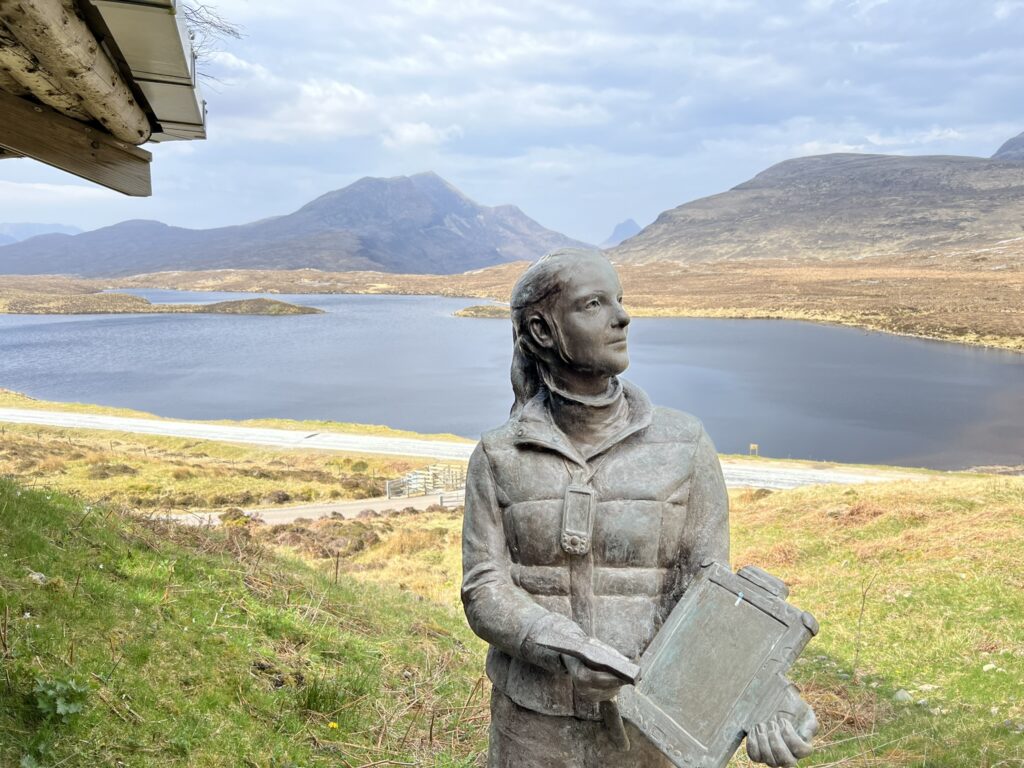 Sculpture at Knockan Crag