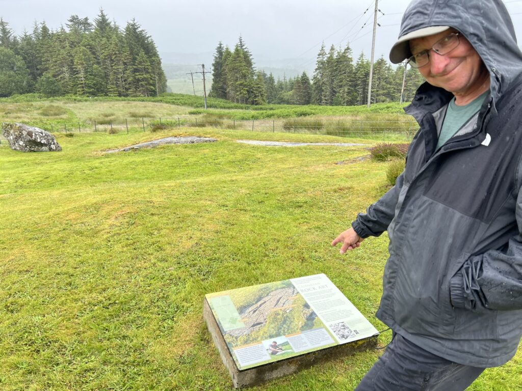 Man at Cairbann Rock Art
